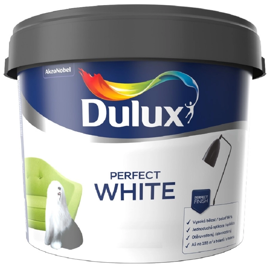 Фарба акрилова Dulux Perfect White глибокий мат 18,9 л 26 кг